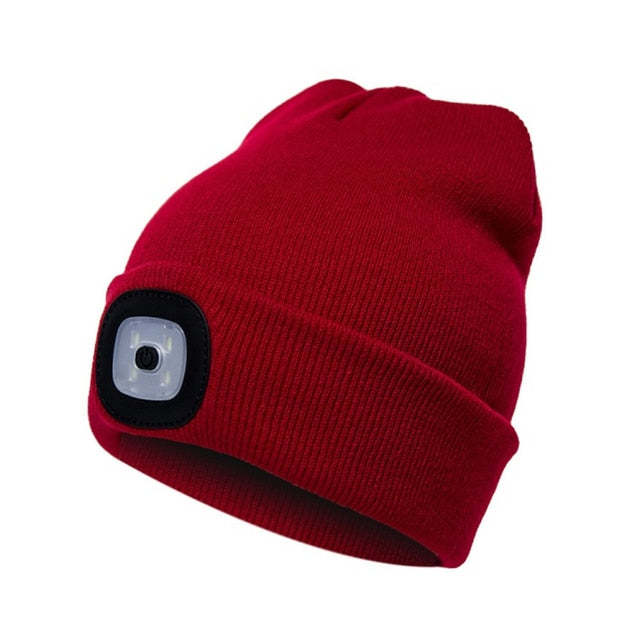 LED knitted hat