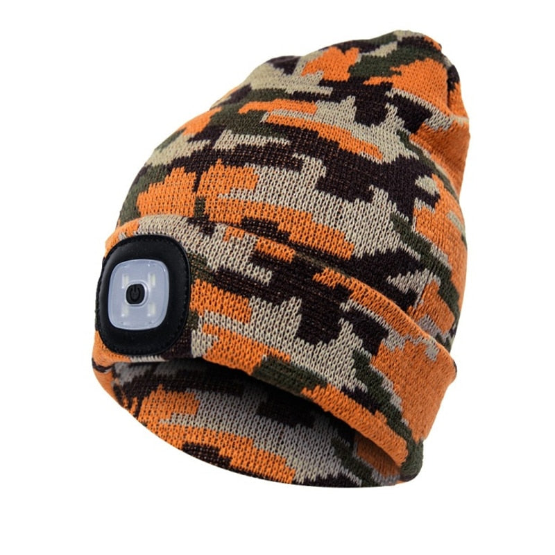 LED knitted hat