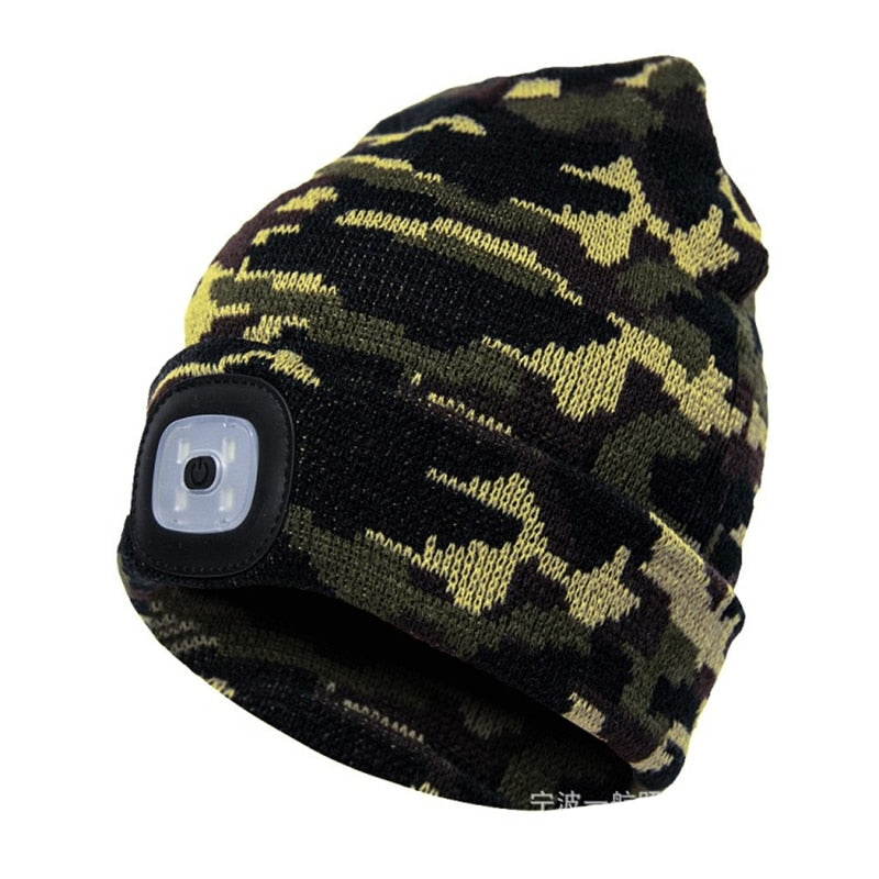 LED knitted hat