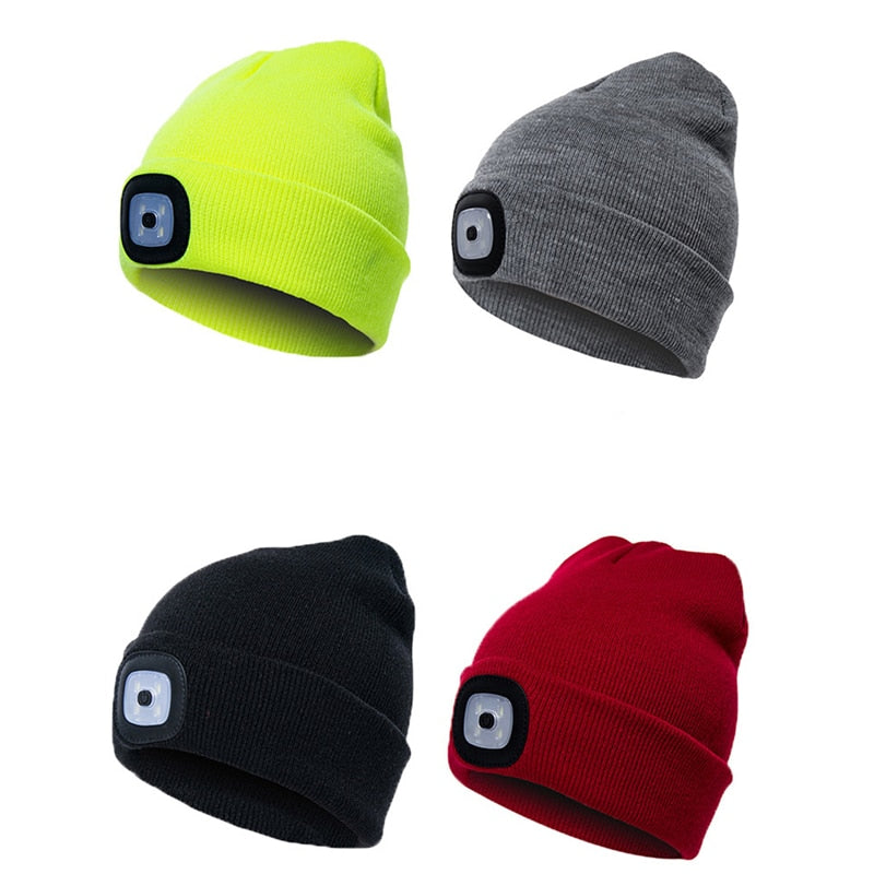 LED knitted hat